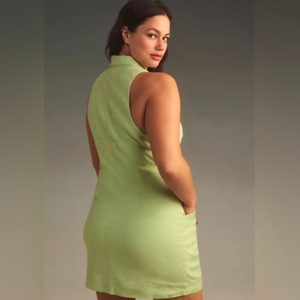 Anthropologie Maeve Button-Front Mini Dress - XL - Picture 3 of 4